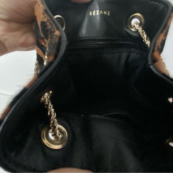 BNWT Sezane 🐆 Hope bag in Leopard Pony Hair auth card discontinued mob wife - Picture 5 of 8